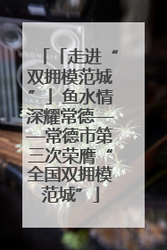 「走进“双拥模范城”」鱼水情深耀常德——常德市第三次荣膺“全国双拥模范城”