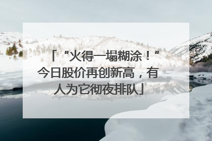 “火得一塌糊涂！”今日股价再创新高，有人为它彻夜排队