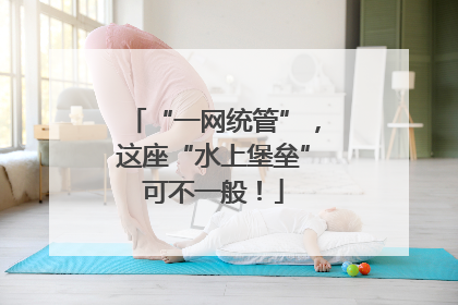 “一网统管”，这座“水上堡垒”可不一般！