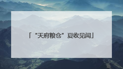 “天府粮仓”夏收见闻