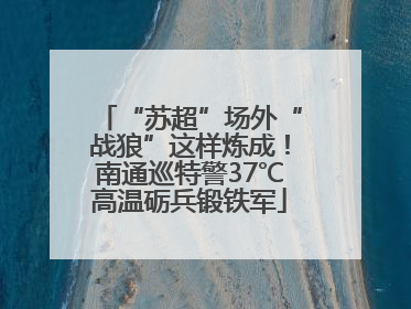 “苏超”场外“战狼”这样炼成！南通巡特警37℃高温砺兵锻铁军