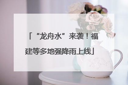 “龙舟水”来袭！福建等多地强降雨上线