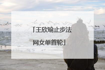 王欣瑜止步法网女单首轮