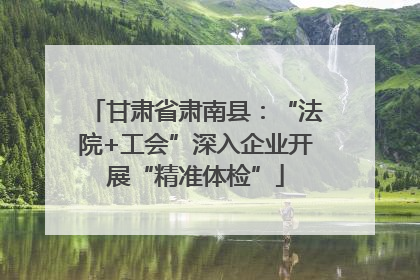 甘肃省肃南县：“法院+工会”深入企业开展“精准体检”