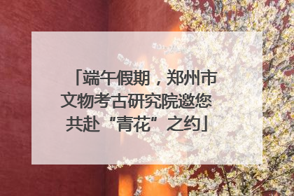端午假期，郑州市文物考古研究院邀您共赴“青花”之约