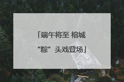 端午将至 榕城“粽”头戏登场