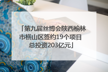 第九届丝博会陕西榆林市横山区签约19个项目 总投资203亿元