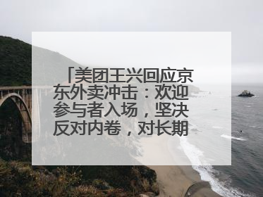 美团王兴回应京东外卖冲击：欢迎参与者入场，坚决反对内卷，对长期很有信心