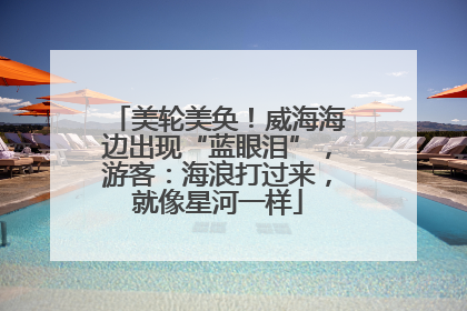 美轮美奂！威海海边出现“蓝眼泪”，游客：海浪打过来，就像星河一样