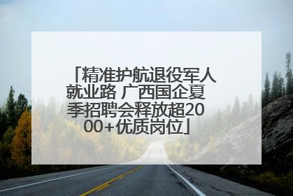 精准护航退役军人就业路 广西国企夏季招聘会释放超2000+优质岗位
