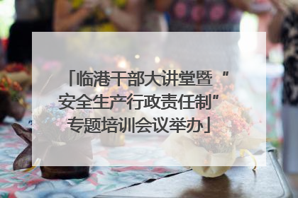 临港干部大讲堂暨“安全生产行政责任制”专题培训会议举办