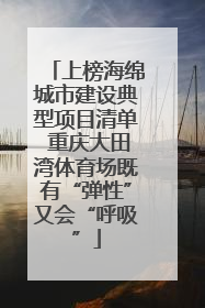 上榜海绵城市建设典型项目清单 重庆大田湾体育场既有“弹性”又会“呼吸”