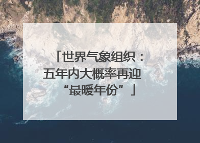 世界气象组织：五年内大概率再迎“最暖年份”