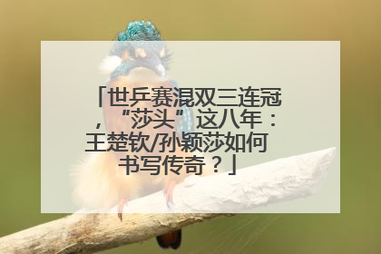 世乒赛混双三连冠，“莎头”这八年：王楚钦/孙颖莎如何书写传奇？