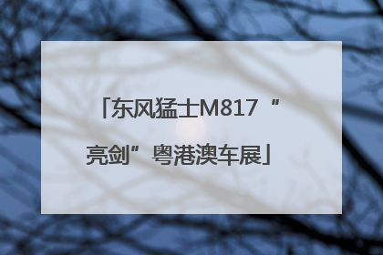东风猛士M817“亮剑”粤港澳车展