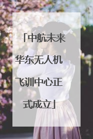 中航未来华东无人机飞训中心正式成立