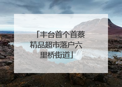 丰台首个首蔡精品超市落户六里桥街道