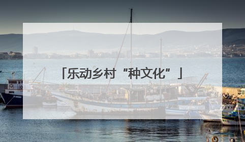 乐动乡村“种文化”
