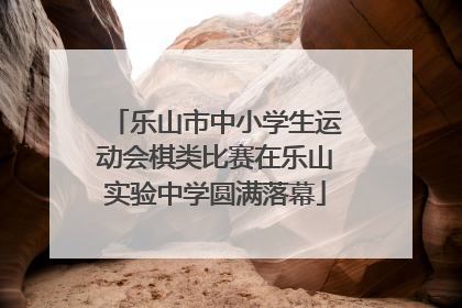 乐山市中小学生运动会棋类比赛在乐山实验中学圆满落幕