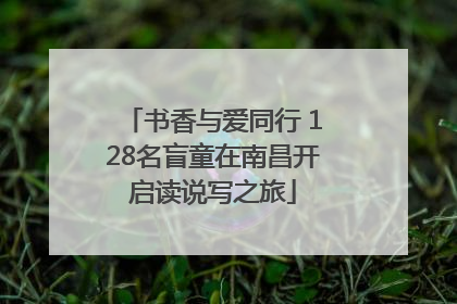 书香与爱同行 128名盲童在南昌开启读说写之旅