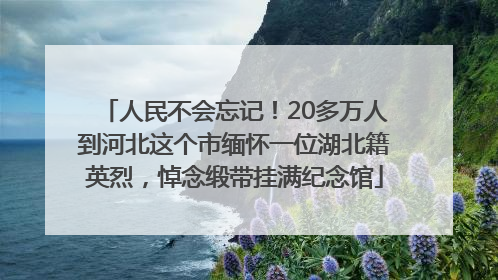 人民不会忘记！20多万人到河北这个市缅怀一位湖北籍英烈，悼念缎带挂满纪念馆