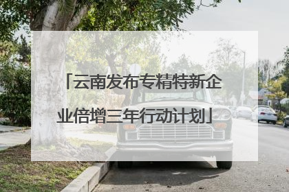 云南发布专精特新企业倍增三年行动计划