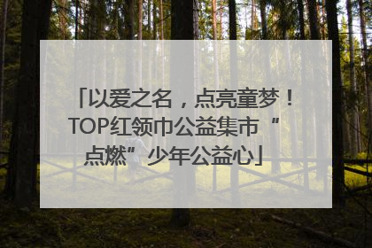 以爱之名，点亮童梦！TOP红领巾公益集市“点燃”少年公益心