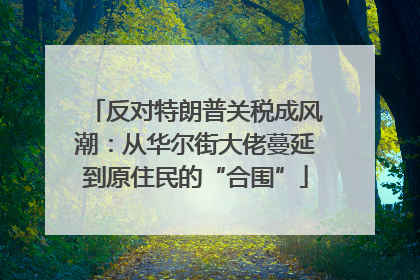反对特朗普关税成风潮：从华尔街大佬蔓延到原住民的“合围”