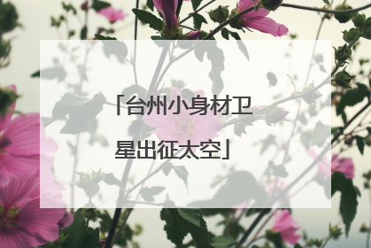 台州小身材卫星出征太空