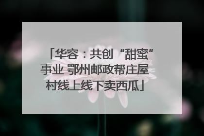 华容：共创“甜蜜”事业 鄂州邮政帮庄屋村线上线下卖西瓜