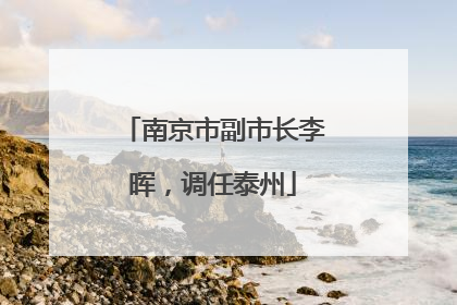 南京市副市长李晖，调任泰州