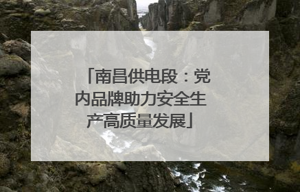 南昌供电段：党内品牌助力安全生产高质量发展