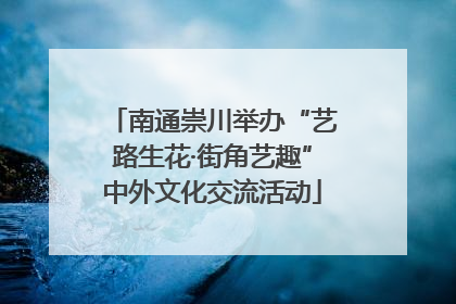 南通崇川举办“艺路生花·街角艺趣”中外文化交流活动