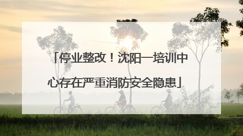 停业整改！沈阳一培训中心存在严重消防安全隐患