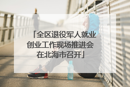 全区退役军人就业创业工作现场推进会在北海市召开