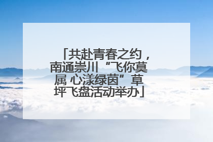 共赴青春之约，南通崇川“飞你莫属 心漾绿茵”草坪飞盘活动举办