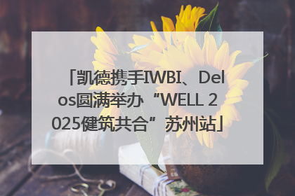 凯德携手IWBI、Delos圆满举办“WELL 2025健筑共合”苏州站