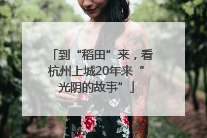 到“稻田”来，看杭州上城20年来“光阴的故事”