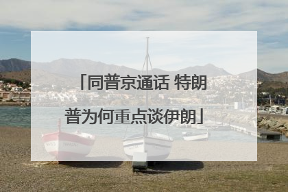 同普京通话 特朗普为何重点谈伊朗