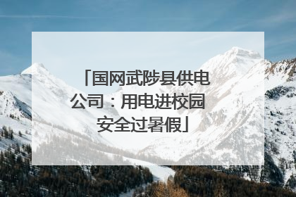 国网武陟县供电公司：用电进校园  安全过暑假