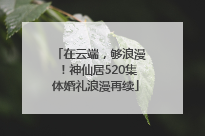 在云端，够浪漫！神仙居520集体婚礼浪漫再续