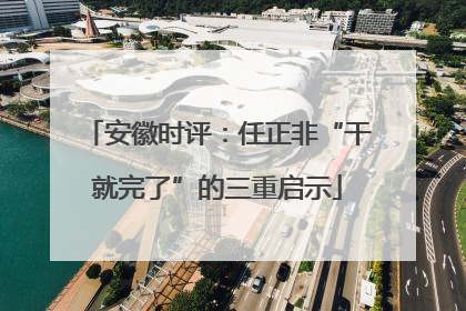 安徽时评：任正非“干就完了”的三重启示