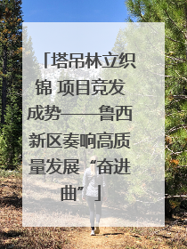 塔吊林立织锦 项目竞发成势——鲁西新区奏响高质量发展“奋进曲”