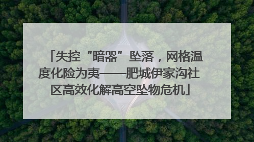 失控“暗器”坠落，网格温度化险为夷——肥城伊家沟社区高效化解高空坠物危机