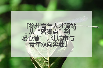 徐州青年人才驿站：从“落脚点”到“暖心港”，让城市与青年双向奔赴