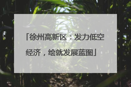 徐州高新区：发力低空经济，绘就发展蓝图