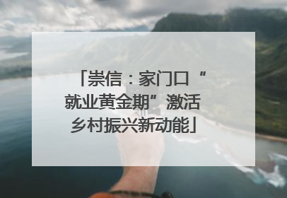 崇信：家门口“就业黄金期”激活乡村振兴新动能