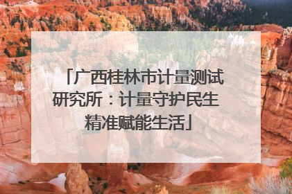 广西桂林市计量测试研究所：计量守护民生 精准赋能生活