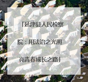 延津县人民检察院：用法治之光照亮青春成长之路