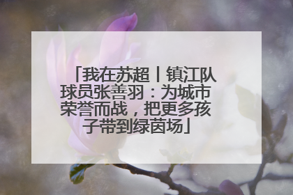 我在苏超丨镇江队球员张善羽：为城市荣誉而战，把更多孩子带到绿茵场